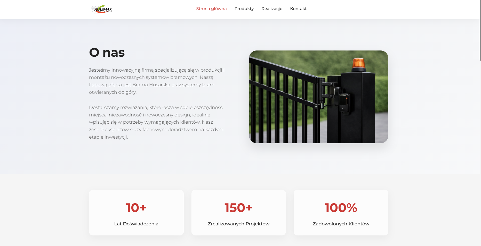 Brama Husarska / Robimax — producent systemów bramowych