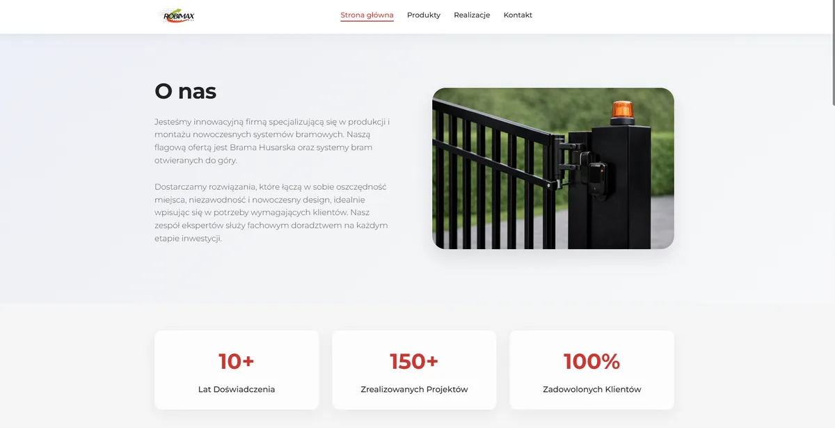 Brama Husarska / Robimax — producent systemów bramowych
