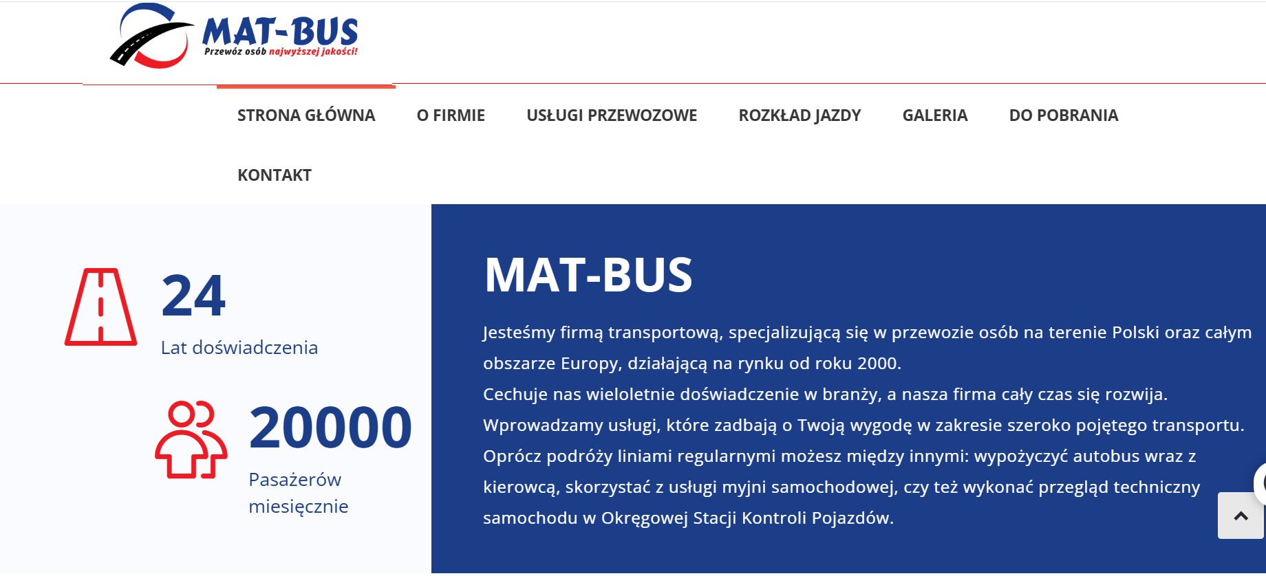 Strona firmowa – projekt 1